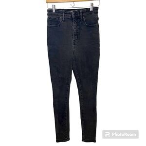 Madewell curvy high rise skinny jeans black